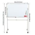 thumbnail image 2 of Plenkra Rolling Whiteboard,36"x24" Mobile Whiteboard with Stand - Portable Magnetic Dry Erase Board on Wheels,Large Adjustable White Board(Included 12 Magnets,5 Markers,1 Eraser), 2 of 9