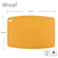 thumbnail image 2 of Liflicon Tablas De Cortar De Silicona Gruesas Extra Grandes Para Cocina, 14,6 X 10,43 Pulgadas, Tablas De Cortar/Alfombrillas Flexibles, Antideslizantes, Con Ranura Para Jugo, Aptas Para Lavavajillas,, 2 of 5