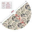 thumbnail image 3 of Sikiie Compass And Mountains In Bicycle Wheels 30-48 inches {designName} Print Christmas Tree Skirt Snowman Xmas Tree Skirt with Edge Christmas Decorations for Holiday Party, 3 of 7