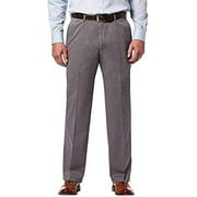 Haggar Men's Non-Iron Twill Pant (Grey, 32x32)
