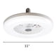 thumbnail image 3 of Ventilador, ventilador de techo, ventilador de escritorio, ventilador de techo moderno con luz, ventilador de techo de perfil bajo, LED regulable con kit de luz, lámpara E27, lámpara para dormitorio,, 3 of 7