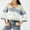 Gray, variant on POROPL Fall Sweaters for Women Long Sleeve V-Neck Sweater Casual Oversized Knitted Color Blocked Blouse Top Pullover Size S-XXL