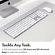 thumbnail image 5 of Macally Combo de Teclado y Mouse Bluetooth Teclado Inalámbrico Multidispositivo Recargable Delgado (110 Teclas) con Accesos Directos de MacBook, iMac, Mac Mini, 5 of 5