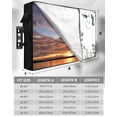thumbnail image 7 of Outdoor TV Cover 40 to 43 Inch Weatherproof, Fall Thanksgiving Waterproof TV Screen Protector for Outside Decor with Zipper and Pocket 40"L x 25"H , Teal Blue White Pumpkins Leaf Flower White, 7 of 7