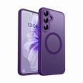thumbnail image 1 of Chenchen Designed for Samsung Galaxy S25 Plus Case (2025) [Full Camera Protection] [Compatible with Magsafe] Translucent Matte Back Protective Phone Cover, Deep Purple, 1 of 1
