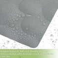 thumbnail image 3 of Unique Bargains Nonslip Bathtub Mat Bathtub Shower Mat Bath Mat with Suction Cups 31.50"x15.75" Grey, 3 of 7