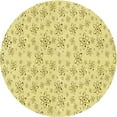 thumbnail image 1 of Ahgly Company Tapis d'Intérieur Lavables en Machine, Ronds, Jaunes, 8' Ronds, 1 of 7