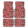 thumbnail image 1 of Balery Cute Tomato Juego de 4 Alfombrillas para Auto, Revestimientos de Caucho Resistente, Diseño Antideslizante, 1 of 7