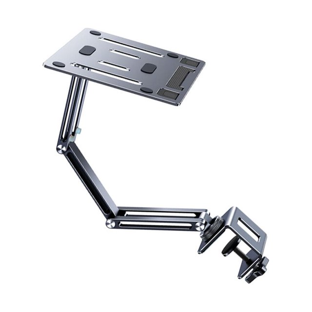 pitrice Book Stand Ergonomic Multifunctional Angle Adjustable Rotatable Replacement Desktop Tablet Laptop Bracket Rack Holder Type 2 Grey