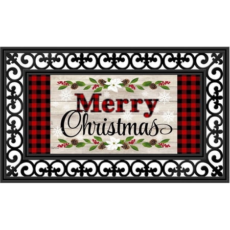 Evergreen Flag Seasonal Sassafras Interchangeable Mat and Tray Christmas Sentiments