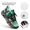 thumbnail image 4 of Tie Dye Stripes Walking Shoes for Men Woman Lightweight Tennis Fashion Elastic Sports Shoes Cushion Basketball Shoes, 4 of 7