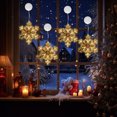 thumbnail image 5 of Snowflake LED Window Lights with Suction Cup Battery Operated Acrylic Indoor Christmas Decor Lights for Window Wall Door, 5 of 5