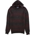 thumbnail image 1 of American Rag Mens Ombre-Stripe Hoodie Sweatshirt, Red, Large, 1 of 2