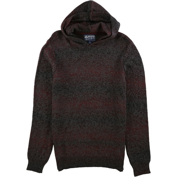 American Rag Mens Ombre-Stripe Hoodie Sweatshirt, Red, Large
