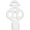 Matte White, variant on Urbanest Key Lamp Finial – 2 3/8 Inch Tall, Bronze With Gold Highlight– Decorative Lamp Shade Finial for Table & Floor Lamps- 1 Piece