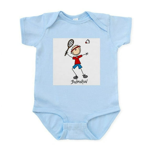 CafePress - Badminton Infant Bodysuit - Baby Light Bodysuit, Size Newborn - 24 Months