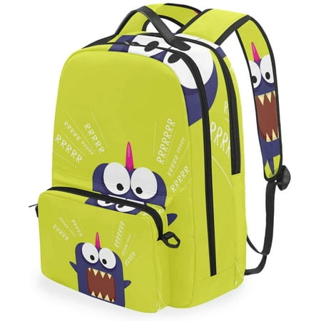 Dinosaur Print Backpack – Lightweight School Bag For Kids & Teens, Water-Resistant, Roomy Compartments