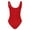 ZA2-Red, variant on KONDYS Womens Solid Color One Piece Swimsuits High Cut Athletic Training Swimwear Bathing Suits