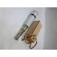 thumbnail image 3 of Nautical Chrome Finish White Leather Maritime Spyglass Telescope W/ Leather Case, 3 of 4