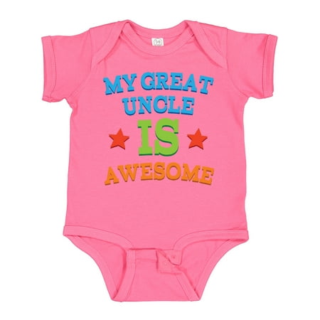 

Inktastic My Great Uncle is Awesome Gift Baby Boy or Baby Girl Bodysuit