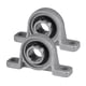 thumbnail image 1 of 2 piezas de cojinetes de brida para cinturón de seguridad vertical, 20 mm de diámetro interior, KP004, aleación de zinc (plata), 1 of 8