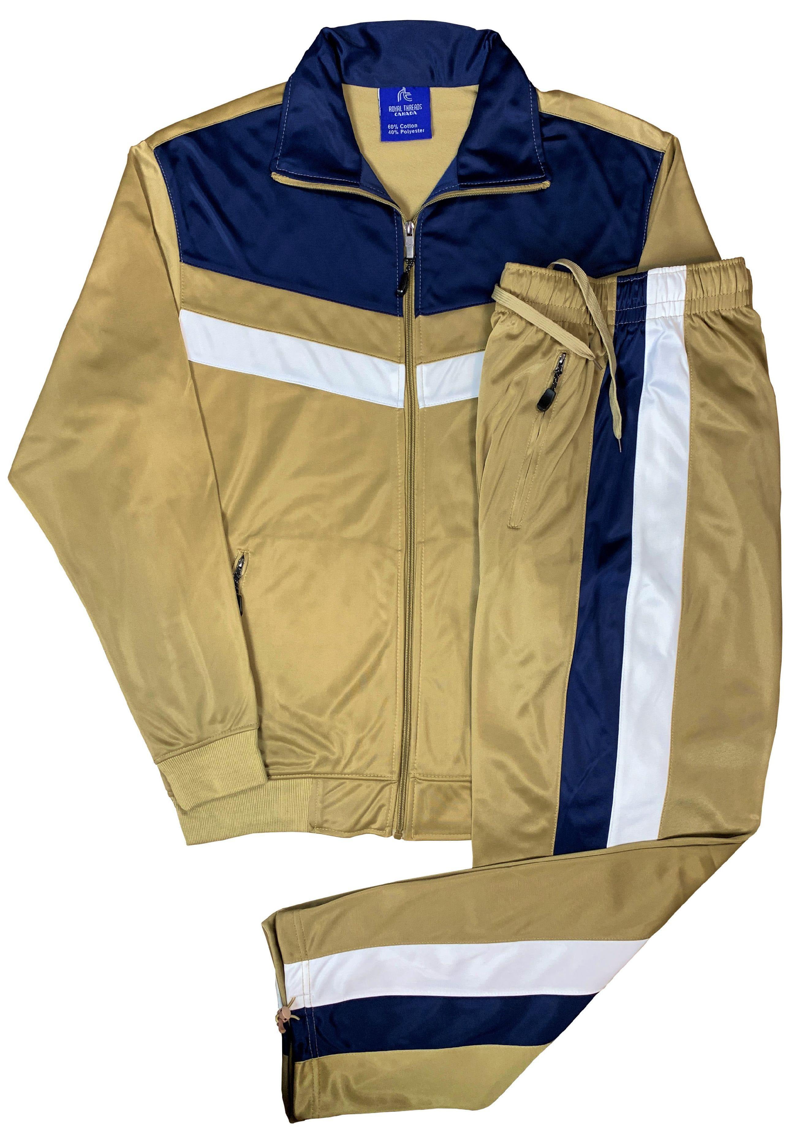 jacket and track pants