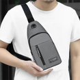 thumbnail image 2 of Nylon Multipurpose Sling Bag - Adjustable Crossbody Chest Pack with Headphone Port & Organizational Pockets, 2 of 7