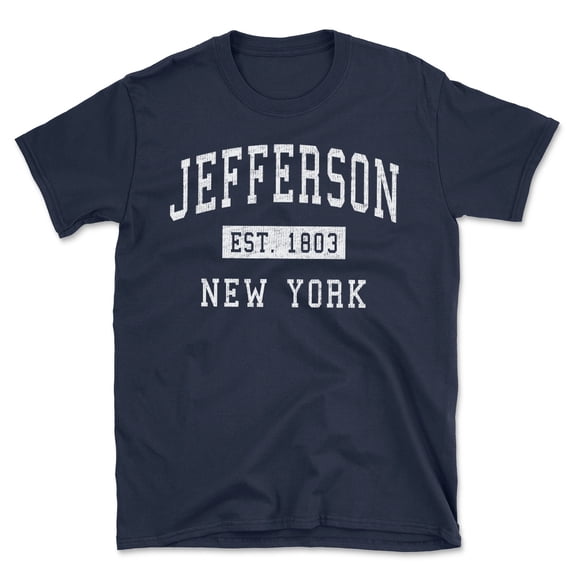 Jefferson New York Classic Established Men's Cotton T-Shirt
