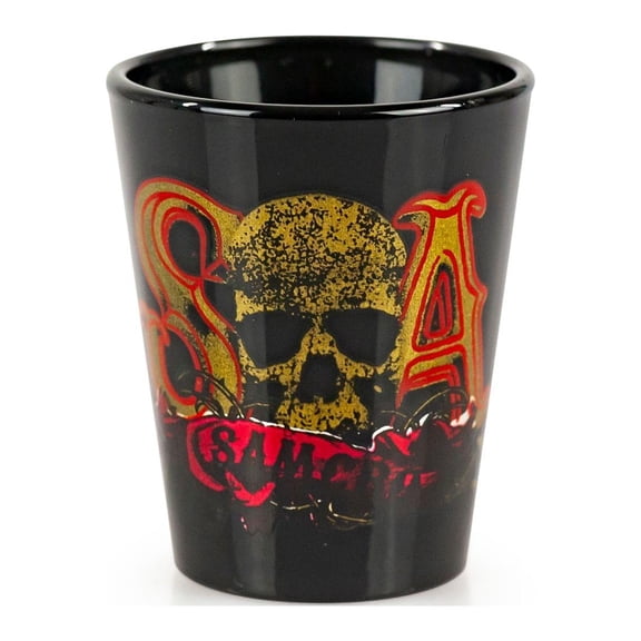 Sons Of Anarchy Logo Shot Glass | SAMCRO Logo Bar Glasses | 1.5 Ounces