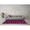 thumbnail image 3 of Ahgly Company Indoor Rectangle Abstract Purple Modern Area Rugs, 2' x 5', 3 of 4