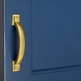 thumbnail image 3 of GlideRite 3 in. Center Arched Square Pull Cabinet Hardware Handle, Satin Gold, 3 of 5