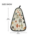 thumbnail image 6 of Christmas Vintage Ornaments Hanging Kitchen Towel Machine Washable Hand Towel Bathroom Absorbent Towel Quick Dry Dishcloth, 6 of 6