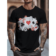 thumbnail image 4 of Camiseta de manga corta con estampado de póquer y llamas para hombre, camiseta de manga corta estilo Harajuku, camiseta informal de cuello redondo para hombre, 4 of 4