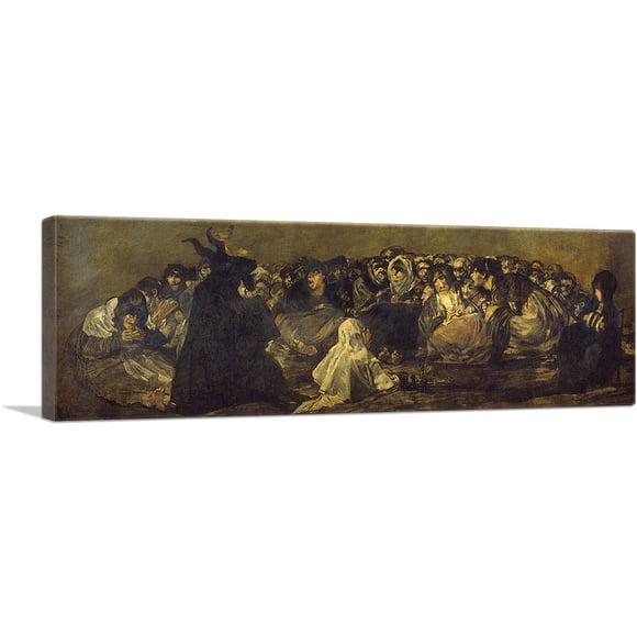 ARTCANVAS la Grande Chèvre 1823 Impression sur Toile par Francoisco de Goya - Taille : 36 Pouces x 12 Pouces (1.50 Pouces de Profondeur)