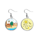thumbnail image 1 of Chipre National Landmark Building Pendiente Sol Flor Pendiente Joyas Moda Unbranded M, 1 of 3