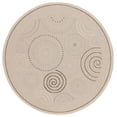 thumbnail image 2 of Safavieh Courtyard Hugo Oriental Indoor/Outdoor Area Rug, Natural/Brown, 6'7" x 6'7" Round, 2 of 9