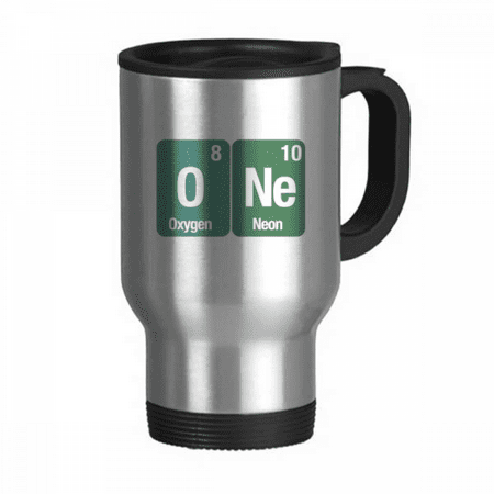 

One Checal Element Science Travel Mug Flip Lid Stainless Steel Cup Car Tumbler Thermos
