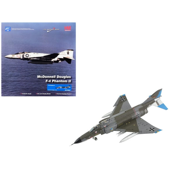 McDonnell Douglas F-4F Phantom II Fighter-Bomber Aircraft German Luftwaffe 1/72 Diecast Model by Hobby Master