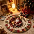 thumbnail image 6 of 3D Christmas Rugs - Optical Illusions Christmas Round Rug, 24 Inch, Decorative Santa Printed Area Mat for Indoor Outdoor Xmas Decor, 6 of 9
