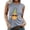 Grey, variant on 2026 Summer Fashion Tank Top for Women Sleeveless Pineapple Print Casual Tunic Blouses Black S