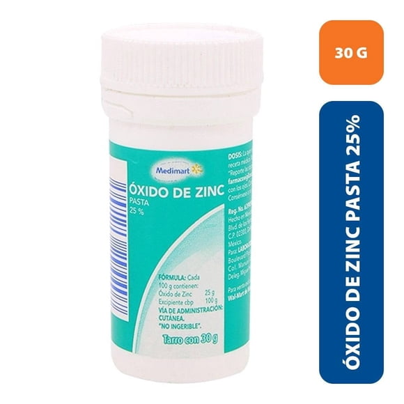 Óxido de zinc Medimart pasta 25%, 30 g
