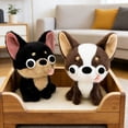 thumbnail image 4 of Cute Chihuahua Plush Toy - Funny Big-Eyed Chihuahua Stuffed Animal, Adorable Dog Plush for Kids & Adults, Soft Dog Plushie (Brown), 4 of 4