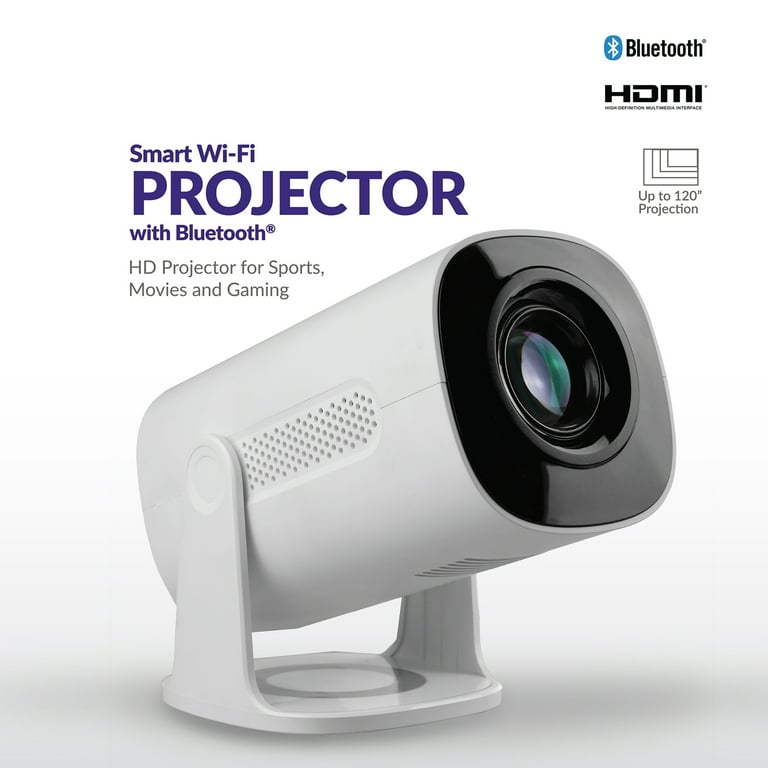 【未使用品】Smart Android Cinema Projector Supersonic 720p Smart LED Wi-Fi Streaming Projector with Bluetooth