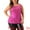 Hot Pink, variant on DARING DIVA Women's Plus Shiny Metallic Tank Top Sleeveless Party Blouse 1X Dark Green