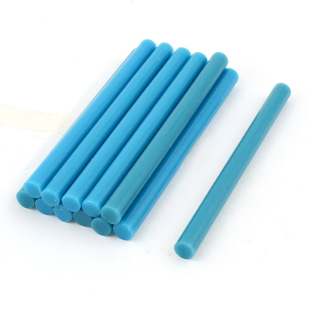 Unique Bargains 12 Pieces Blue Hot Melt Glue Adhesive Sticks 7mm x