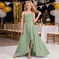thumbnail image 3 of Fozruso Girls' Casual Dress Tiered Ruffle Spaghetti Strap Dress Ruched Flowy Summer Maxi Sundress,15-16 Years, 3 of 7