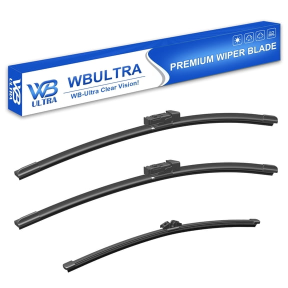 WBULTRA 26" 20" 12" Beam Wiper Blades, OEM Fit, All-Season, 3-Pack