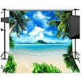 thumbnail image 2 of ABPHOTO Polyester 5x7ft Photography Backdrops Background Photo Studio Sea Beach Model Stage, 2 of 3