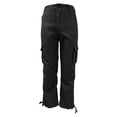 thumbnail image 5 of Idoravan Womens Cargo Pants Straight Leg Women's Outdoor Work Straight-Leg Cargo Pants with Multiple Pockets and Drawstring Hem, 5 of 7