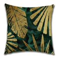thumbnail image 4 of Juego de 4 piezas, 18*18"/45*45cm, funda de almohada de lino con hojas de ginkgo doradas, cojín de sofá de lino dorado, almohada de oficina, 4 of 5